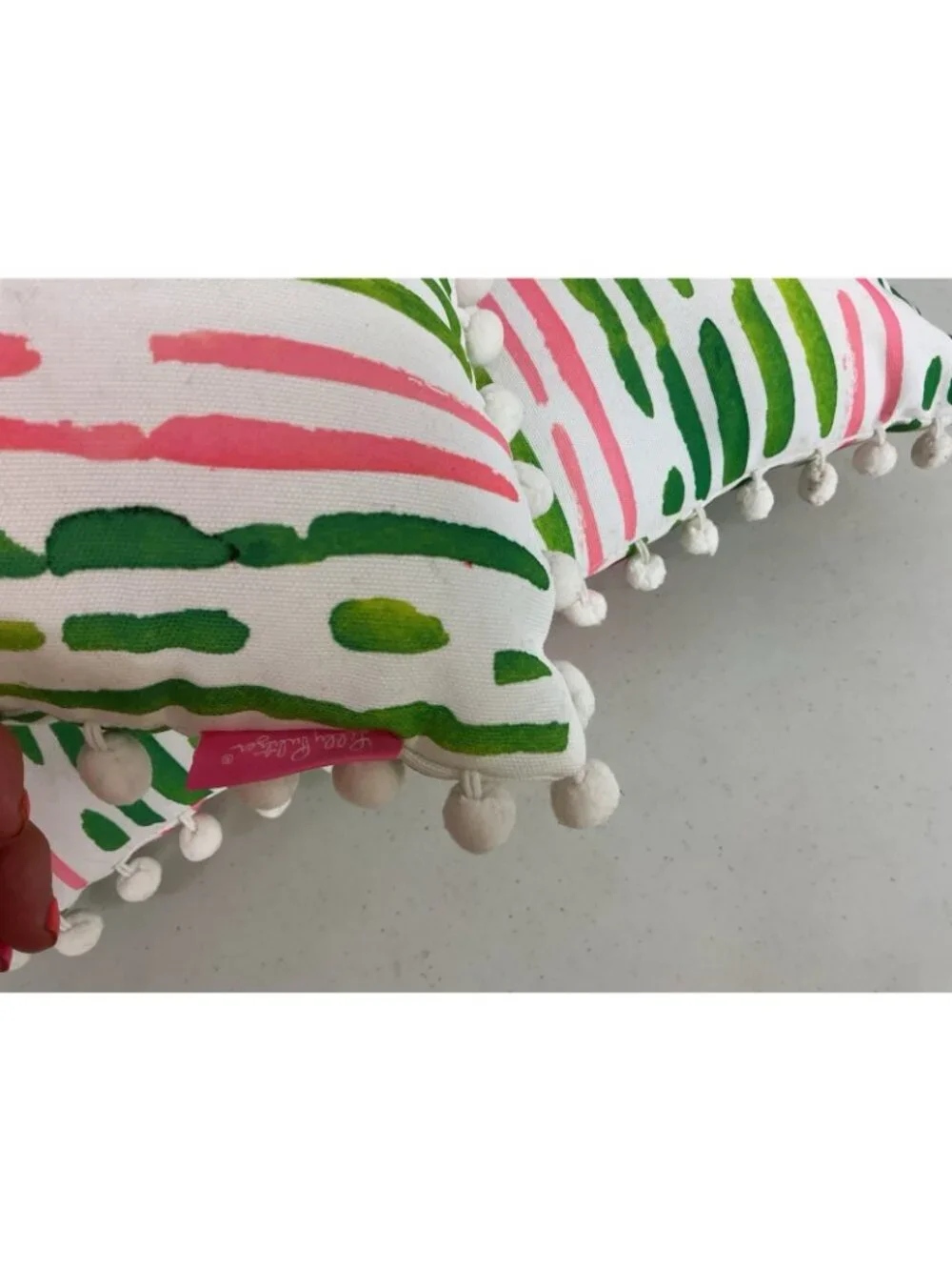 Lilly Pulitzer Throw Pillow Indoor Outdoor Pink Flamingo Set of 2